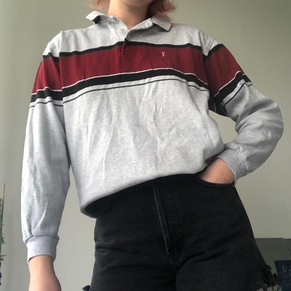 vintage YSL long sleeve polo shirt - Picture 2 of 4